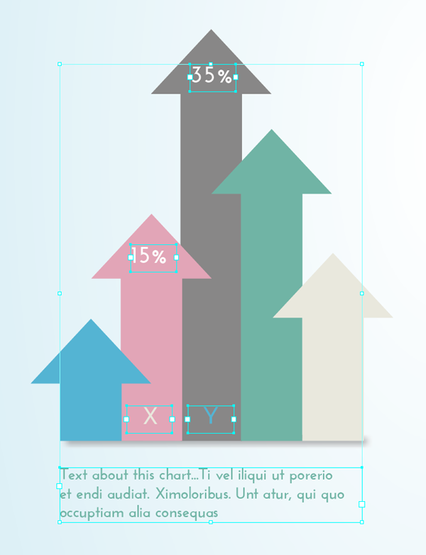 bar chart with captions