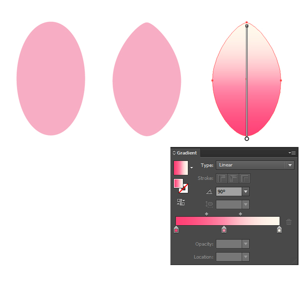 create a petal with ellipse tool