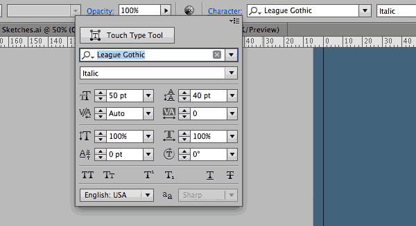 How to set your font settings