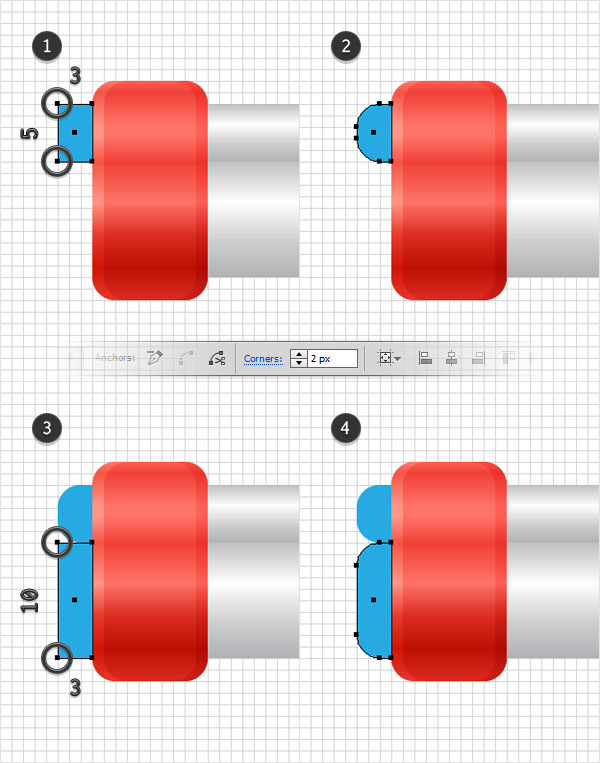 create pipe nozzle container stand