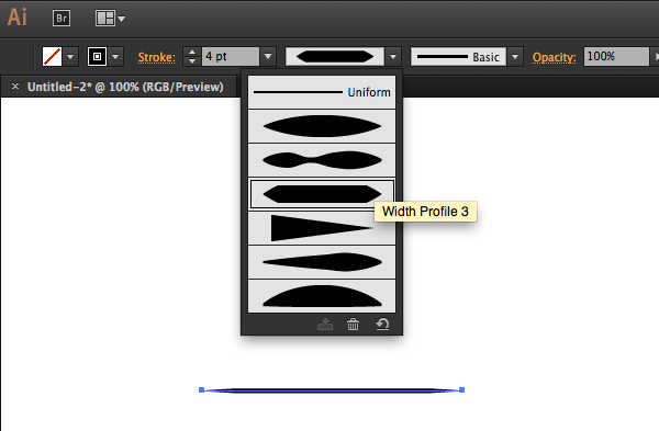 width profile