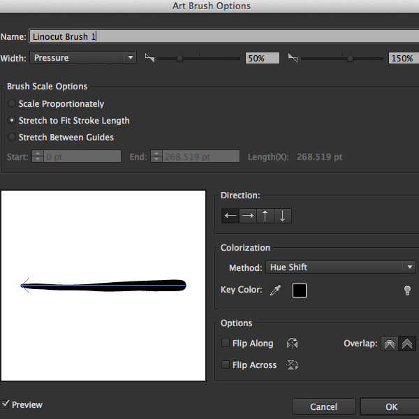 art brush options