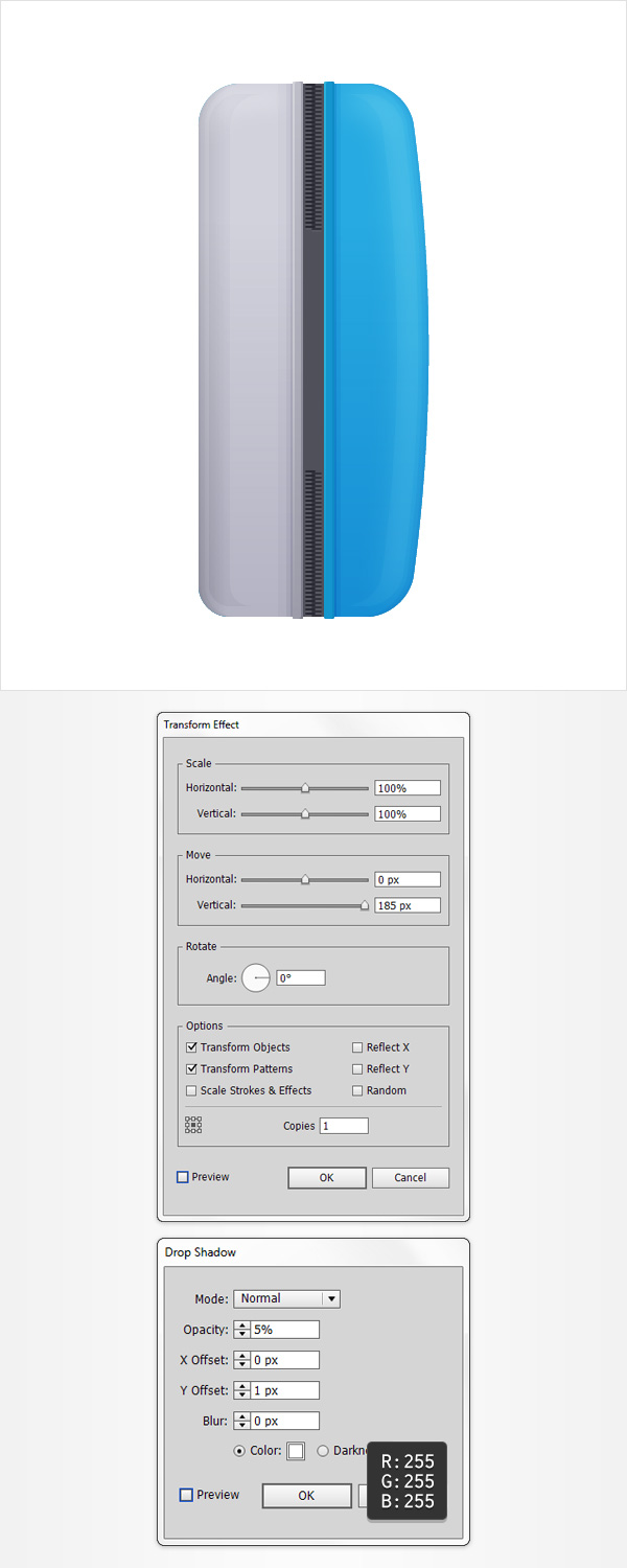 create zipped and middle section