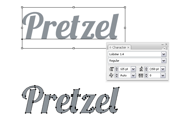 pretzel text