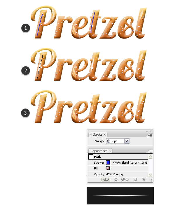 Add shine to pretzel