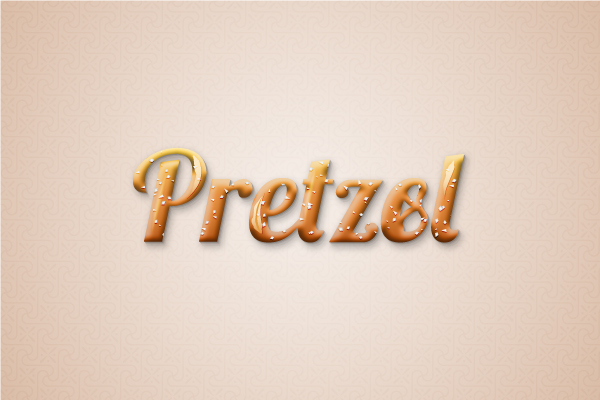 Pretzel text effect