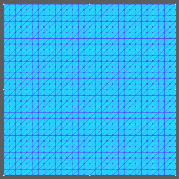 Fill the grid with blue color