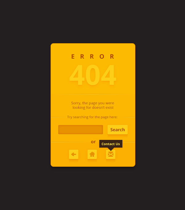 404 Error Page