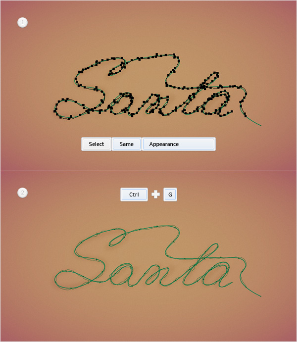 Christmas Lights Text Effect