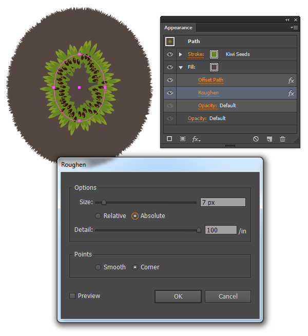 kiwi fruit vector