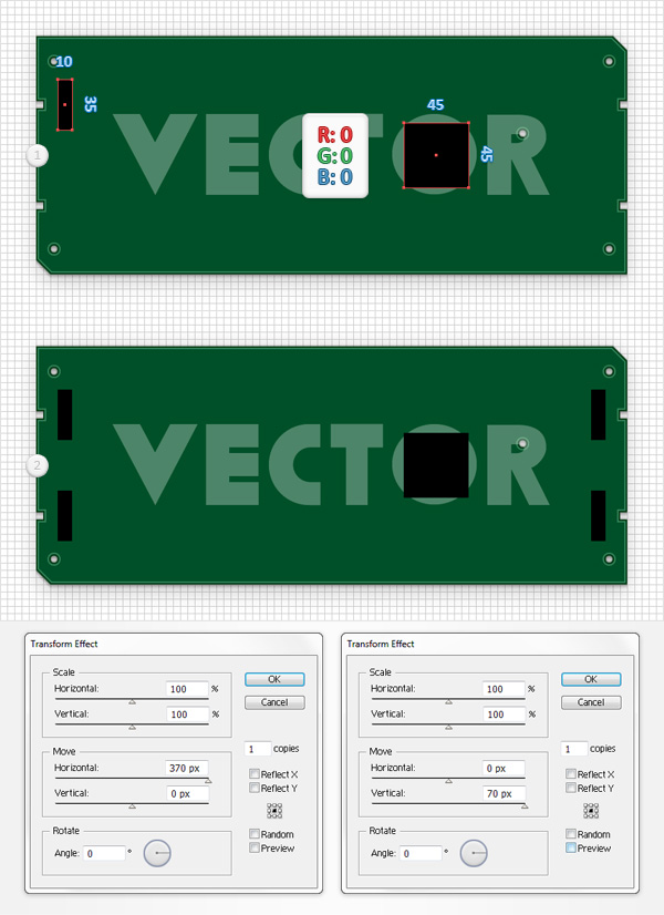 Circuit Board Text Effect