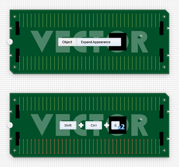 Circuit Board Text Effect