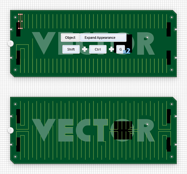 Circuit Board Text Effect