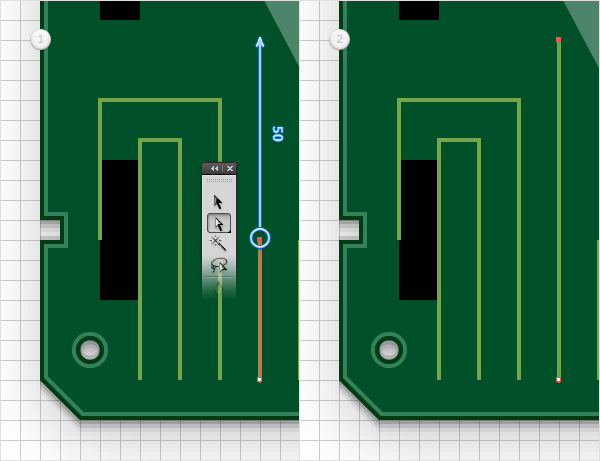 Circuit Board Text Effect