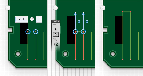 Circuit Board Text Effect