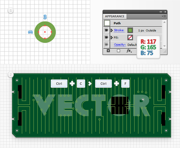 Circuit Board Text Effect