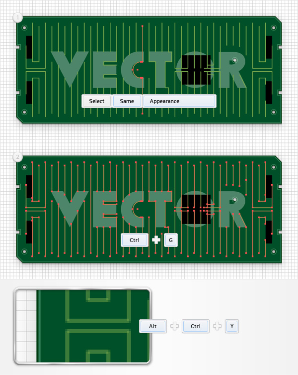 Circuit Board Text Effect