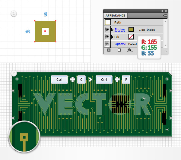 Circuit Board Text Effect