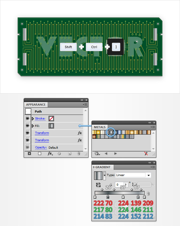 Circuit Board Text Effect