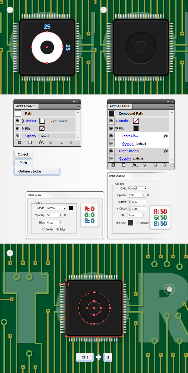 Circuit Board Text Effect