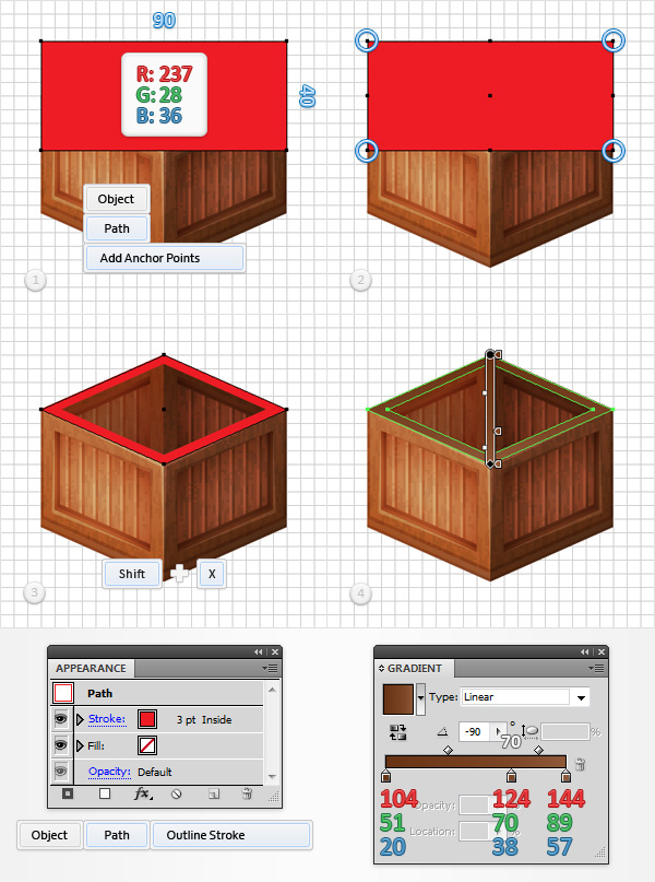 Stacked Wooden Boxes