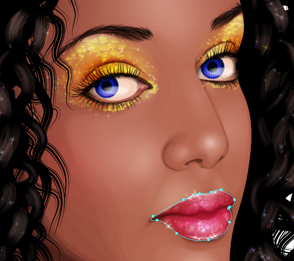 Glitter Portrait Tutorial