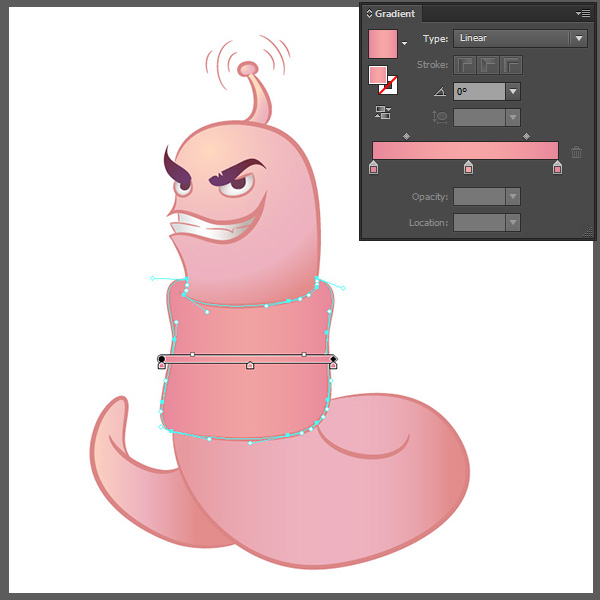 worm-using-linear-gradient-on-body