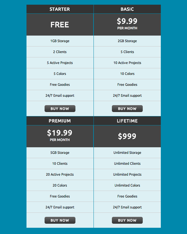 css3-pricing-table-2x2