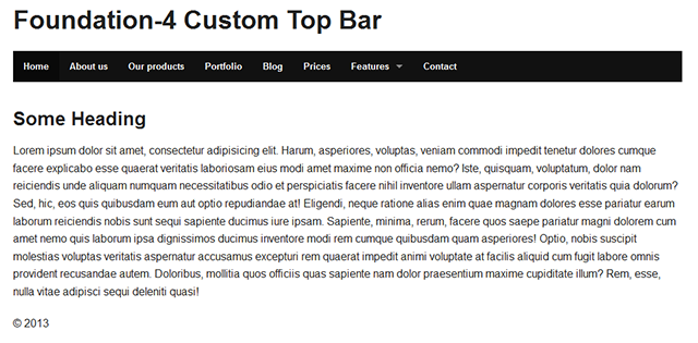 foundation-4-custom-top-bar-html-layout