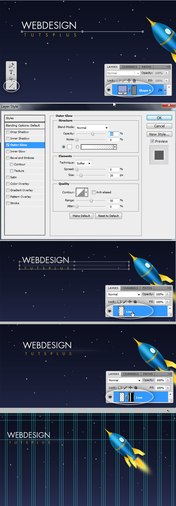 Illustrative One Page Design Tutorial