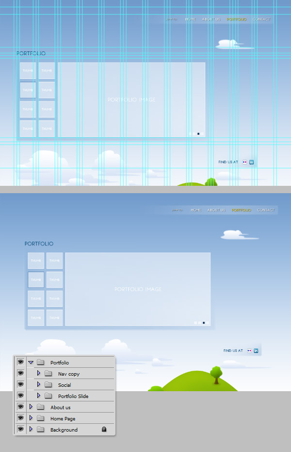 Illustrative One Page Design Tutorial