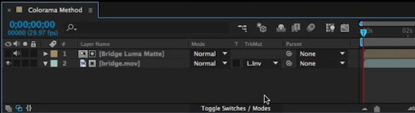 Track Matte set up is a bit confusing to explain but this visual should help