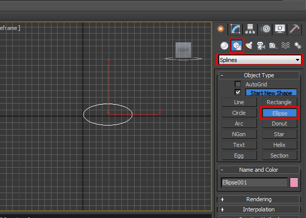 Draw an oval shape