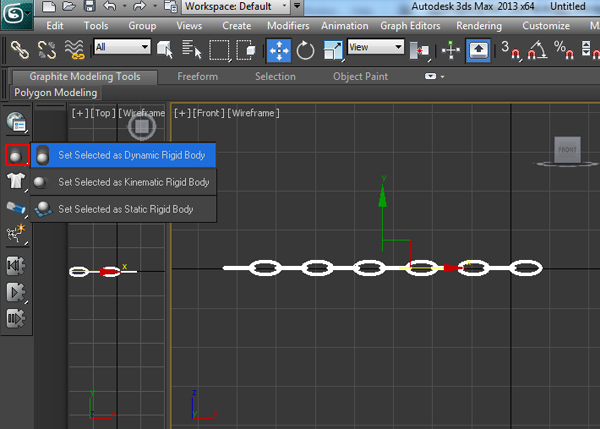 Set Selected as Dynamic Rigid Body 