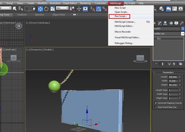 Max Script  Run Script