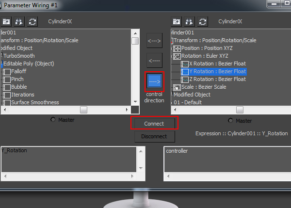 Parameter Wiring connection