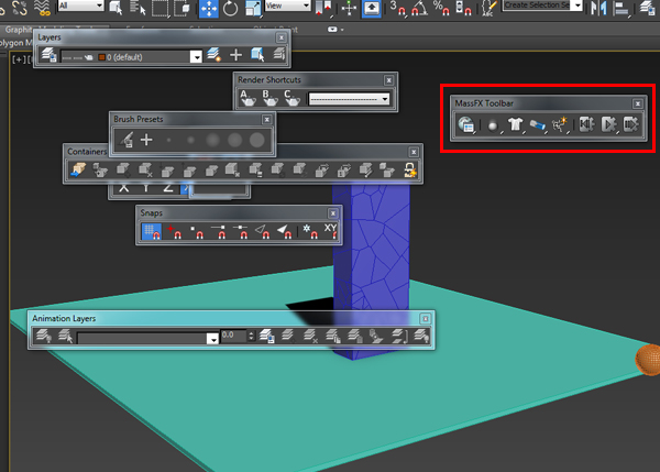 massfx toolbar