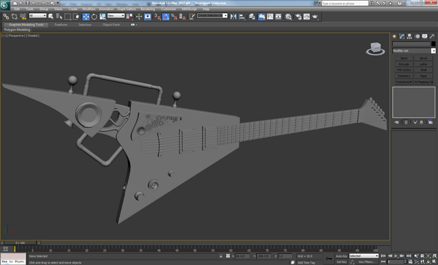 3D Studio Max Tutorial Modeling A Stylized Guitar