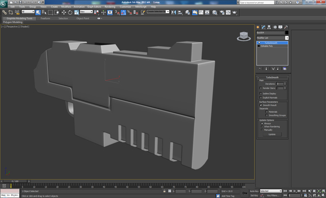 3D Studio Max Modeling Tutorial Futuristic Bolt Gun