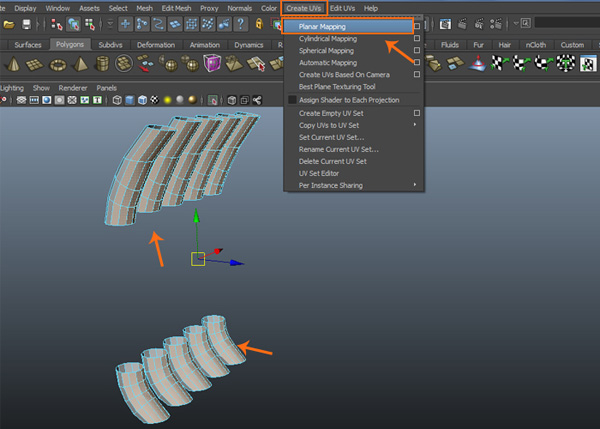 Planar Mapping command