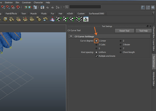 CV Curve Tool