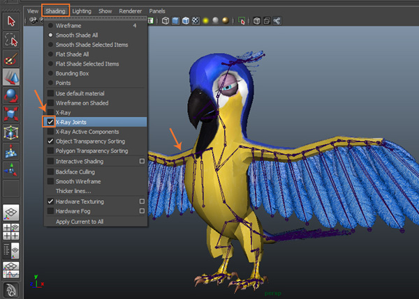 Shading  X-Ray Joints