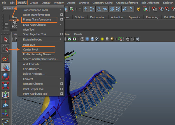 Modify  Freeze Transformations