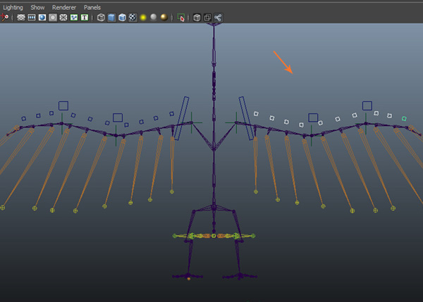 Create and rename the left sides auxiliary control curves