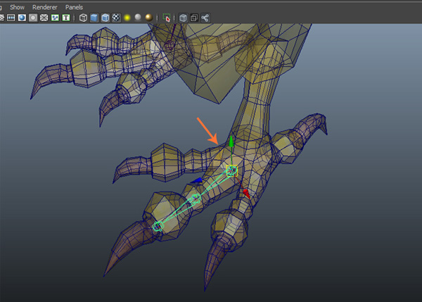 Duplicate the claw joints