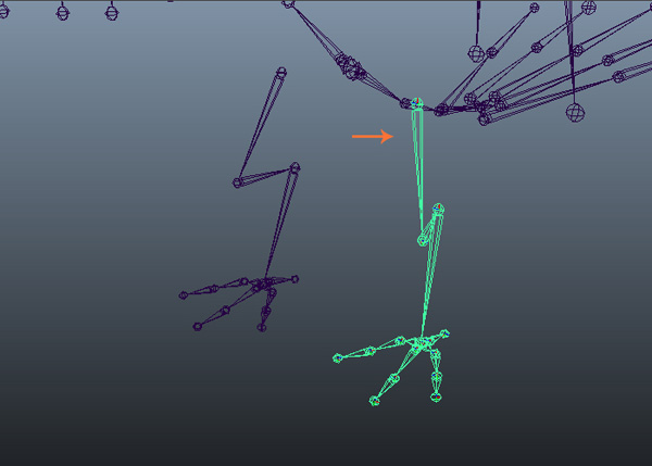 Mirroring the claw joints