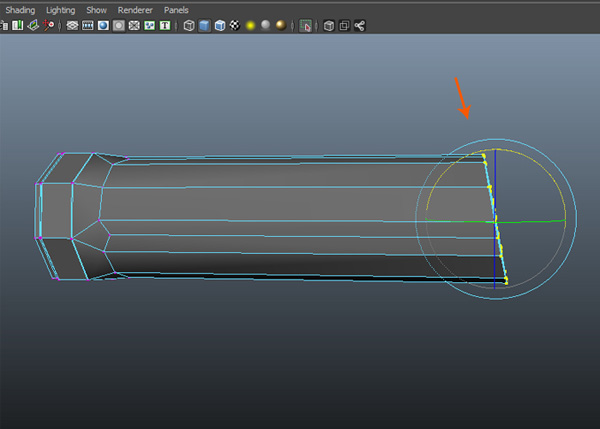 Rotate the indicated border vertices