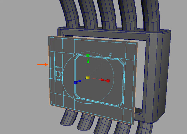 Extrude and scale down