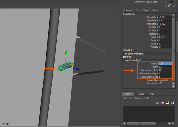 Create a polygon cylinder