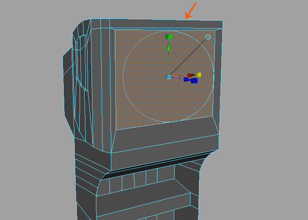 Extrude and scale down